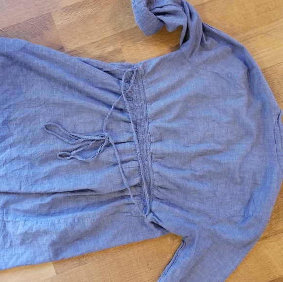 Motherhood maternity Jean style button up shirt - Picture 3 of 3